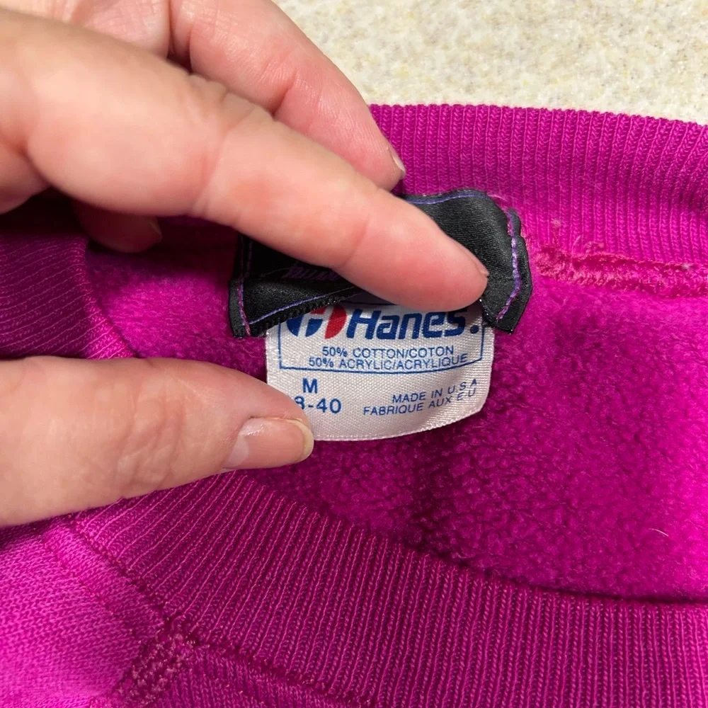 Vtg 1980's Laurel Burch Art Sweatshirt Bird Motif Print Sz M USA Animal Nature - Picture 4 of 4